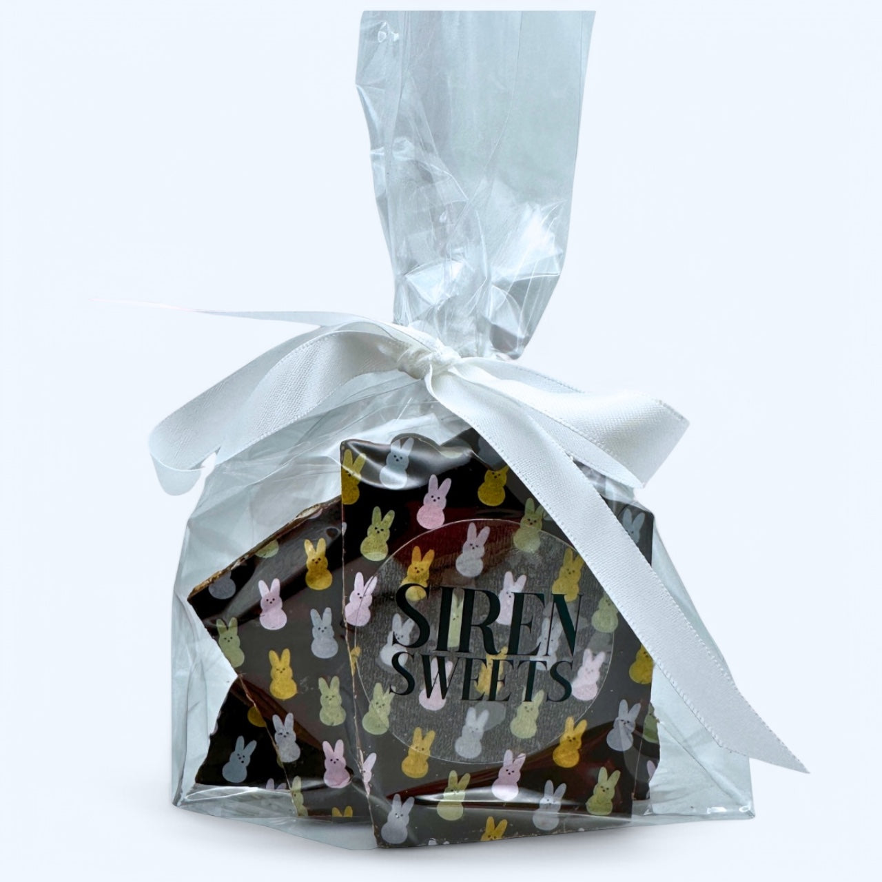 Vegan Easter Bunny Chocolate Bark | Plant-Based Easter Candy | Gluten-Free Holiday Treats- 4oz Bag