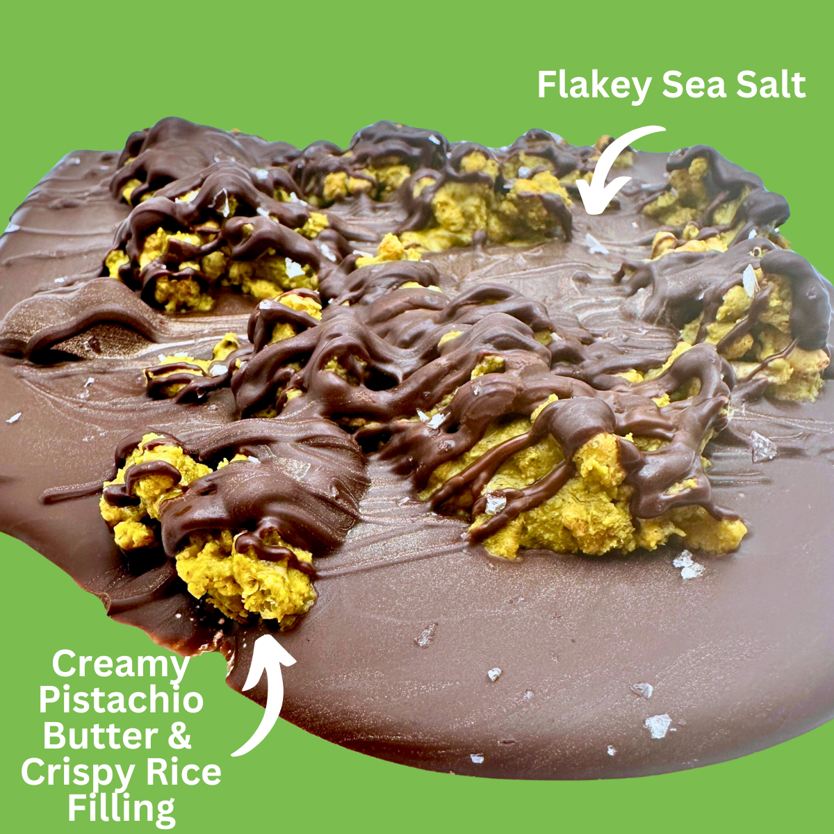 Dubai Chocolate Bark | Vegan, Gluten-Free Dark Chocolate with Pistachio- 4oz Bag