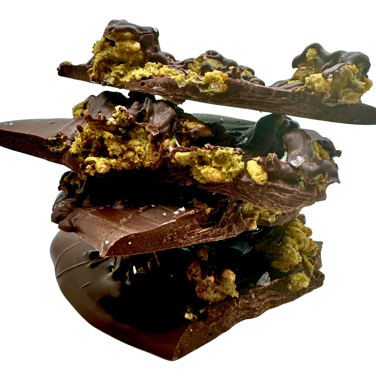 Dubai Chocolate Bark | Vegan, Gluten-Free Dark Chocolate with Pistachio- 4oz Bag